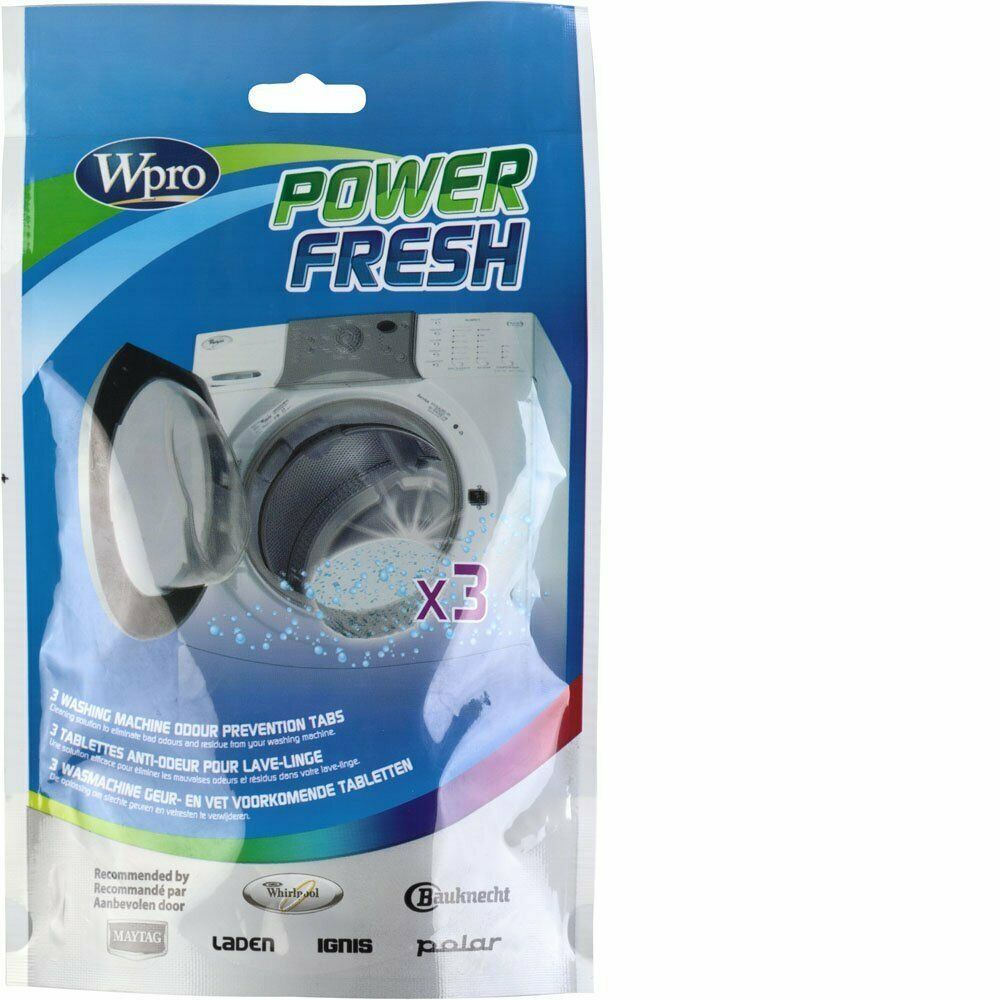 Wpro AFR301 C00376307 Powerfresh Washer Odour Prevention Tabool Cleaning Tablets Washing Machine