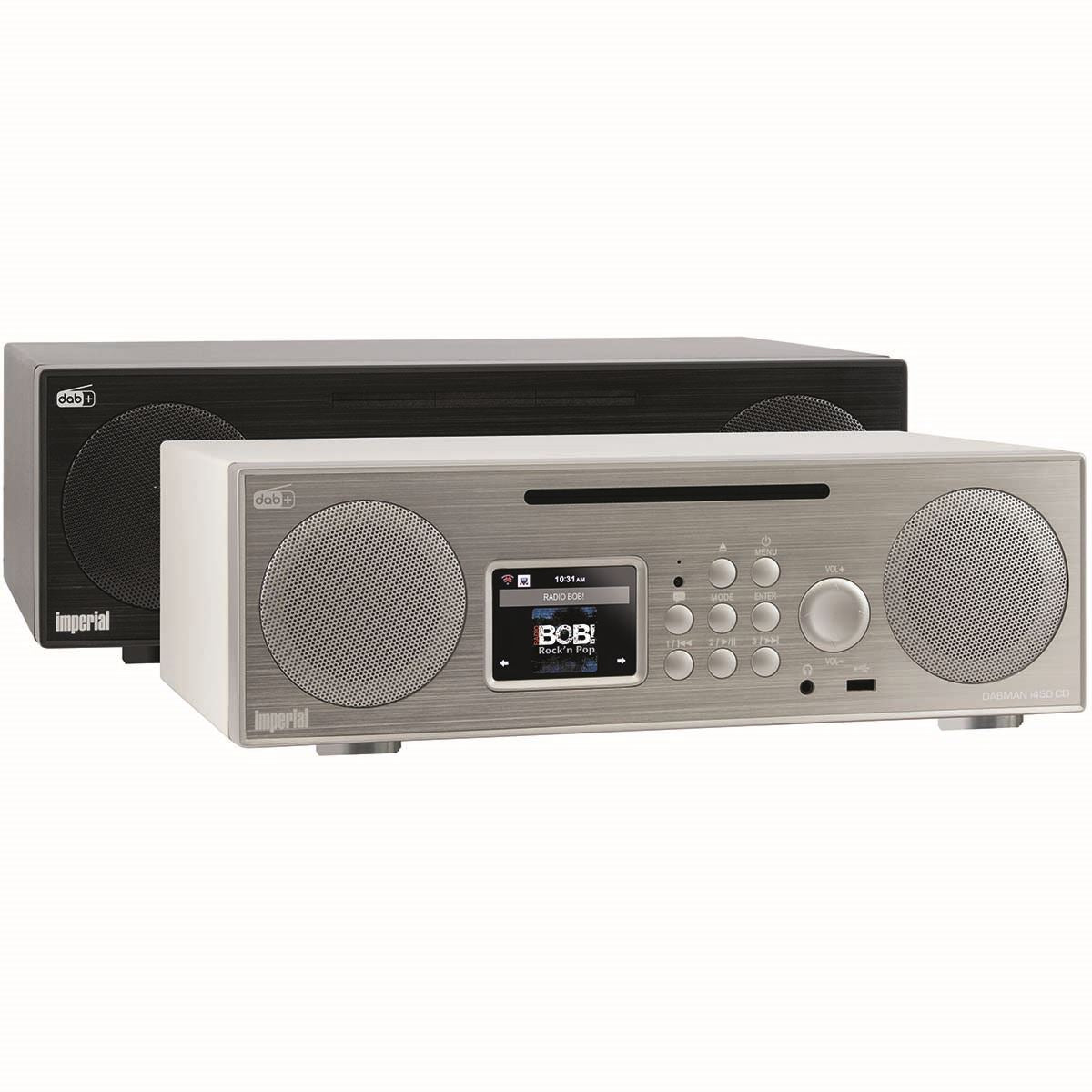 Imperial DABMAN i450 CD Multifunctional Stereo Radio DAB+ / FM / Internet / Bluetooth White-Silver