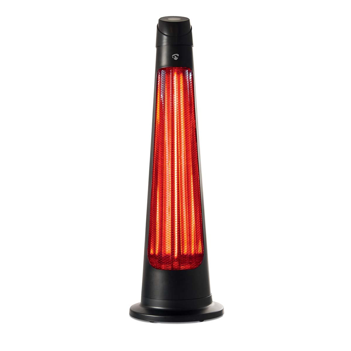 Nedis SmartLife Tower Patio Heater | Wi-Fi | 1200 W | 2 Heat Settings | Oscillation | Fall over protection | IP24 | Black