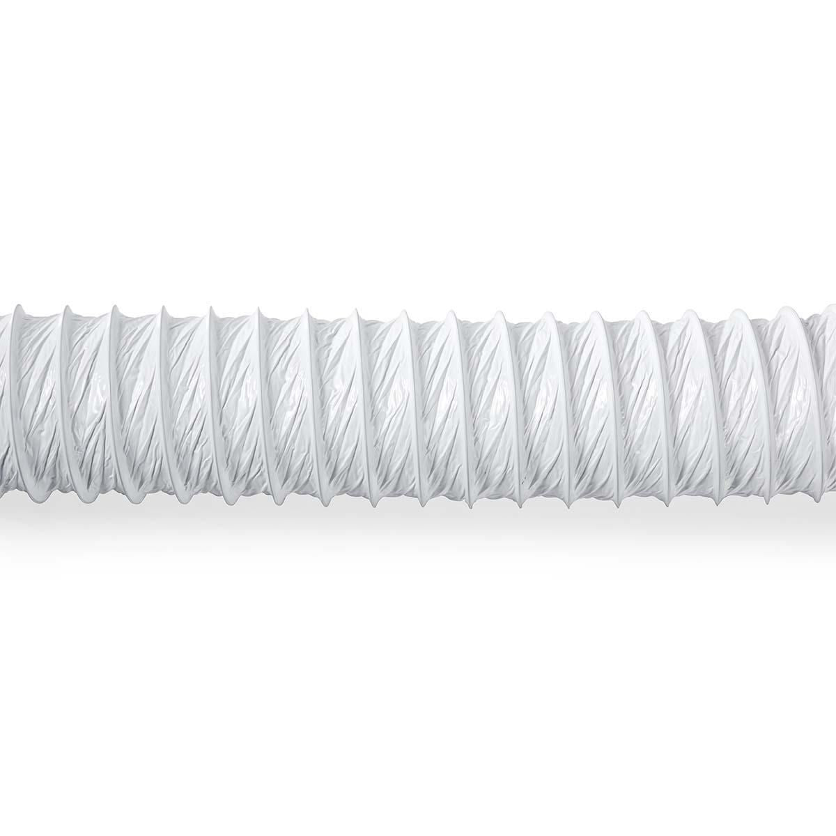 Nedis PVC Air Outlet Hose | 127 mm | 6.00 m | Suitable for: Air Ventilation / Tumble Dryers / Air Conditioners | White