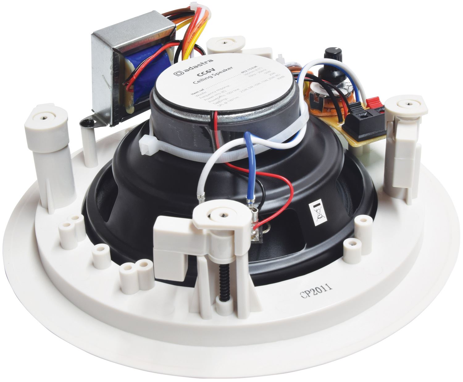 Adastra CC6V 100V Quick Fit Recessed Ceiling Speaker with Control 6."5 Inch