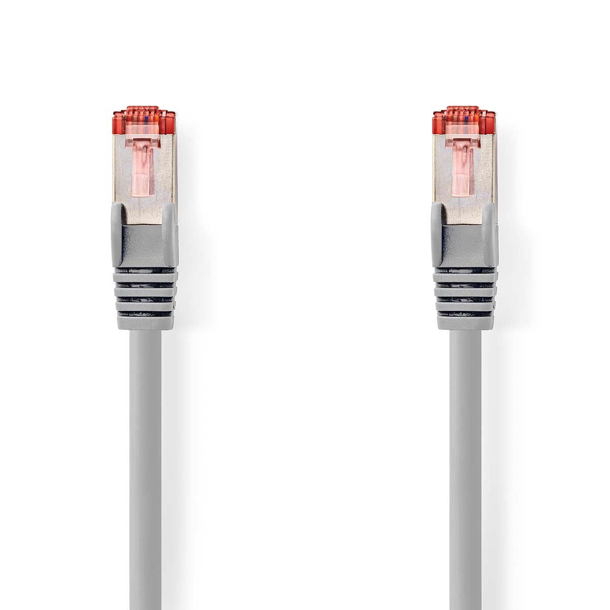 Nedis CAT6 Cable | RJ45 Male | RJ45 Male | S/FTP | 0.50 m | Round | LSZH | Grey | Label