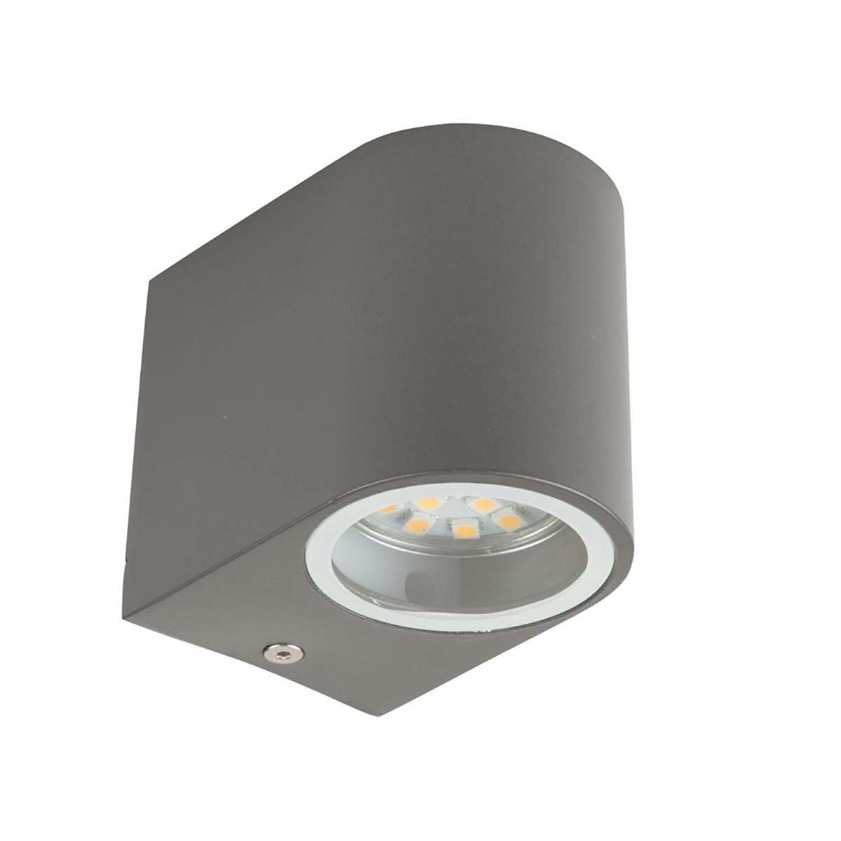 Ranex LED Grey Steel Outdoor Door Entrance Way Wall Down Light