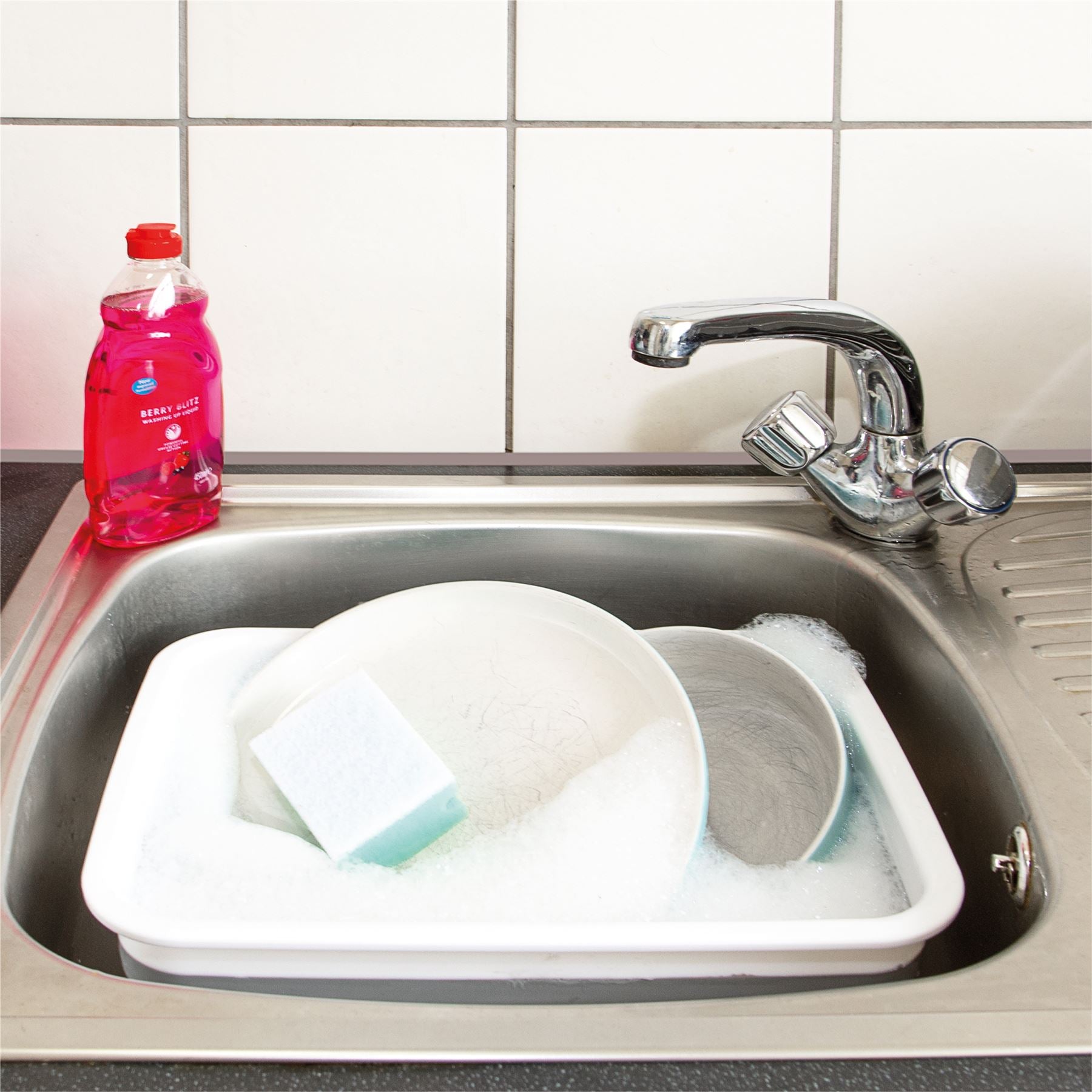 7L Collapsible Foldable Washing Up Bowl Dish Camping Travel Caravan Boat Kitchen