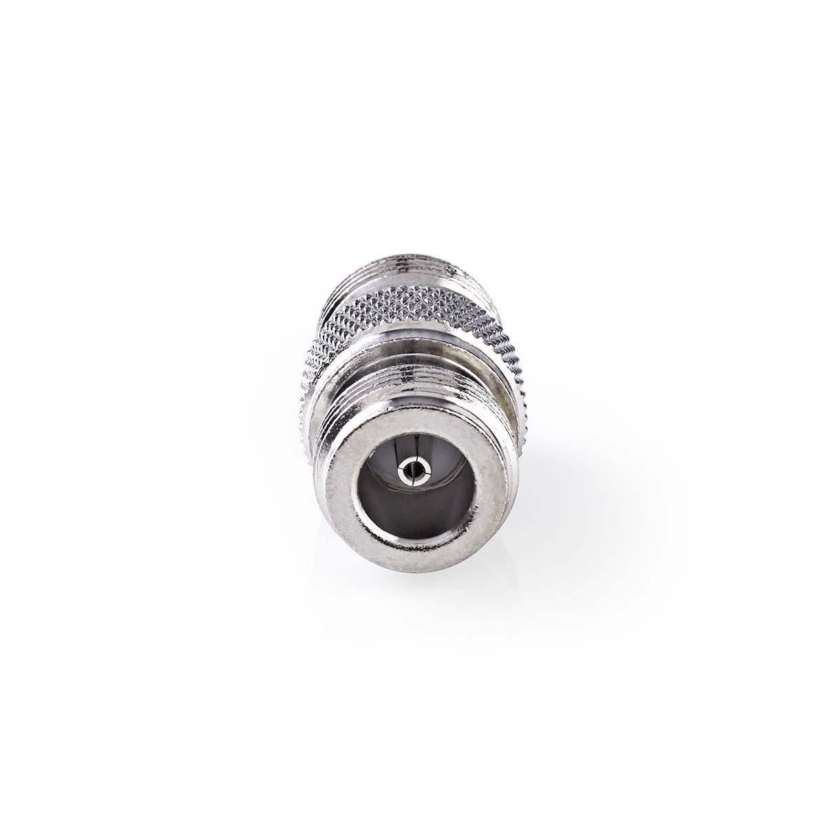 Nedis Satellite & Antenna Adapter | N Female | N Female | Nickel Plated | 50 Ohm | Straight | Metal | Silver | 10 pcs | Envelope