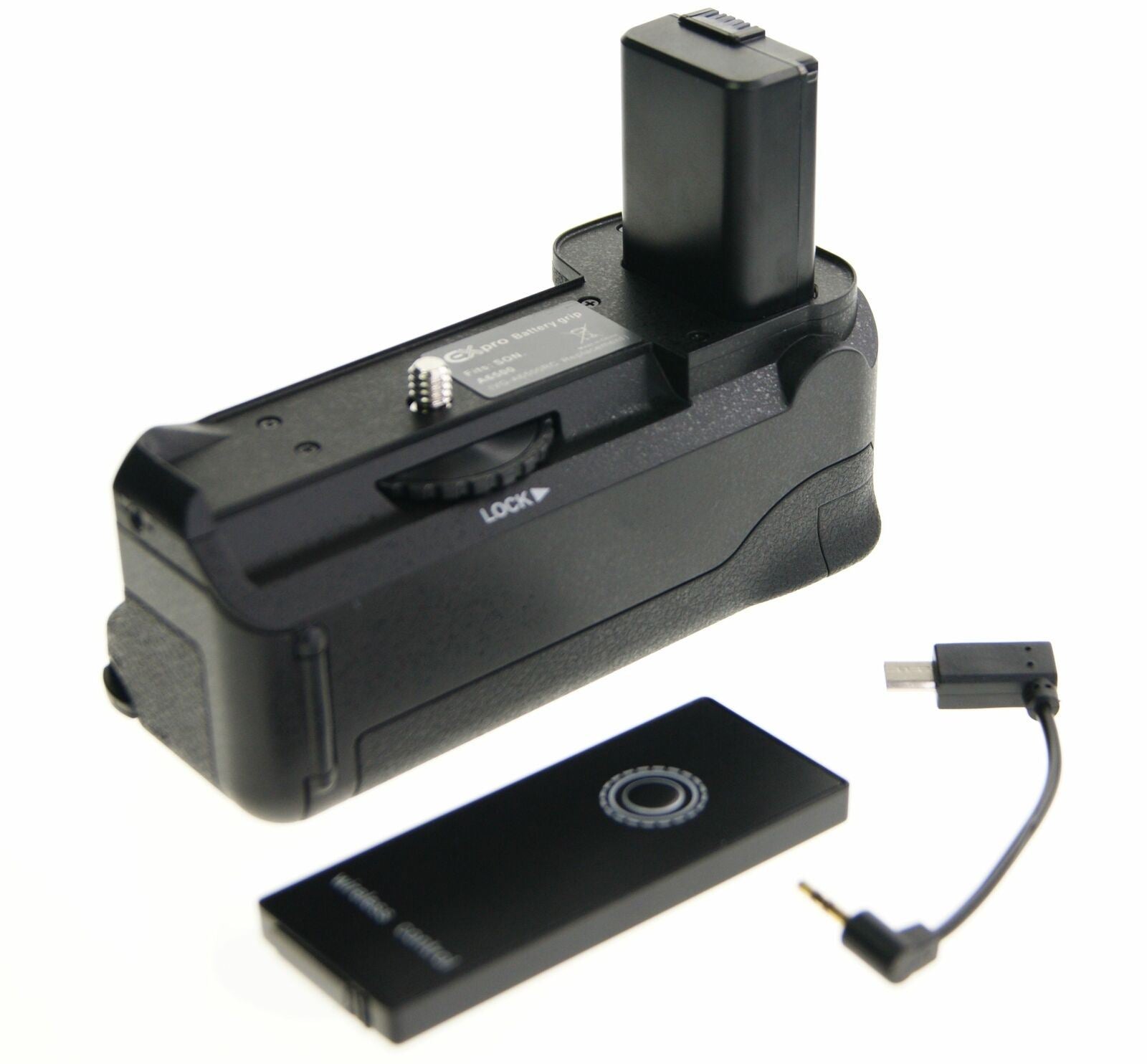 Ex-Pro Power Battery Grip VG-A6500 Vertical Battery Holder with IR Remote Shutter Release for Sony Alpha A6500 DSLR Camera (NP-FW50 Battery)