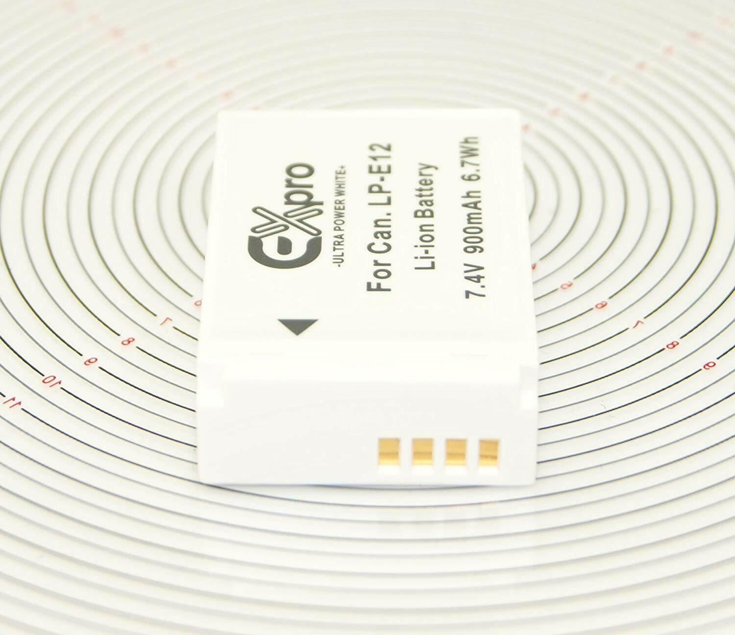 Ex-Pro Canon LP-E12, LPE12 Canon White Series Li-on Digital Camera Battery