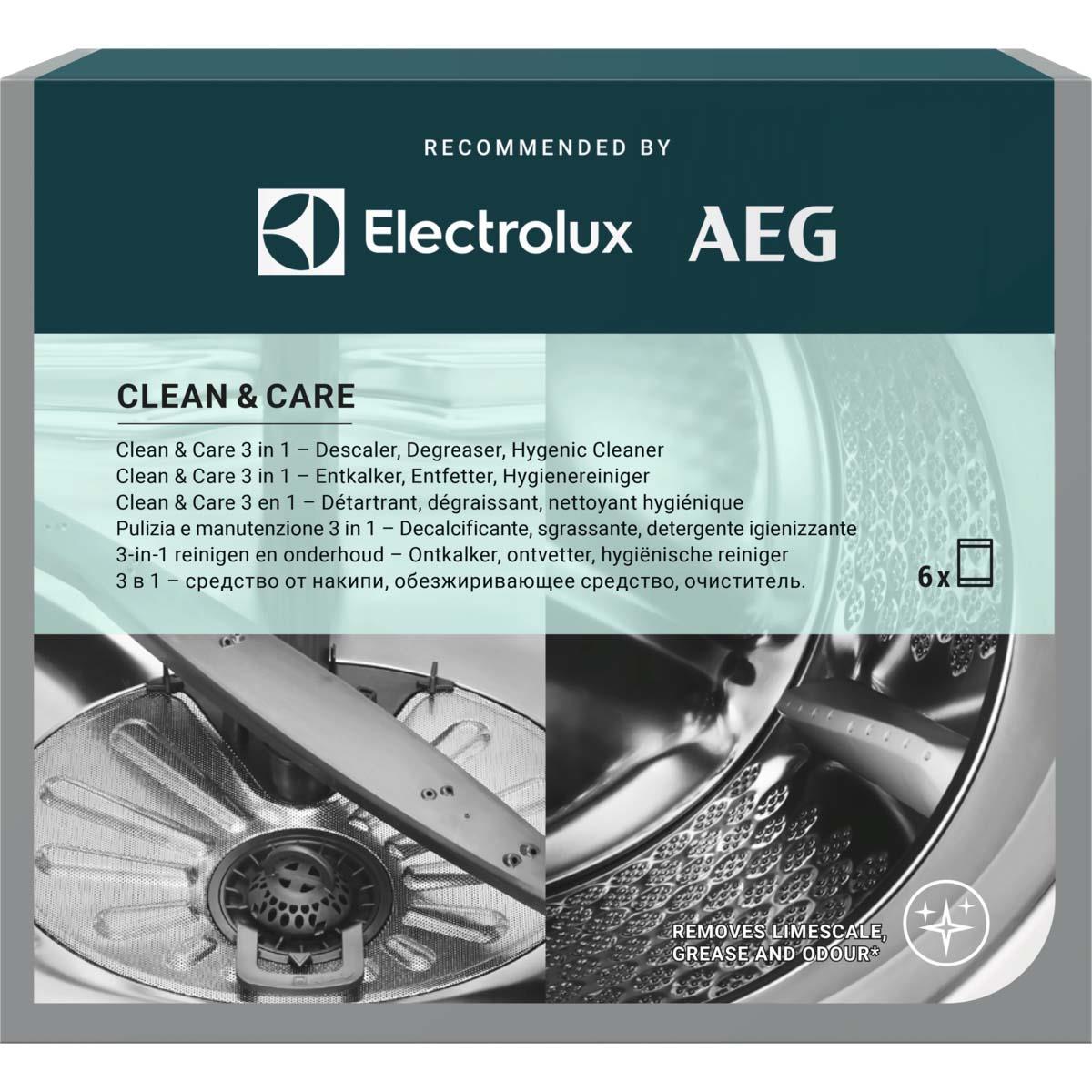 Electrolux M2GCP601 Clean & Care 3-in-1 for washing machines and dishwashers - 6 sachets