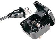 USA 2 Pin Converter Adapter Plug - Converts USA 2 Pin to UK 3 Pin Mains 10A - White