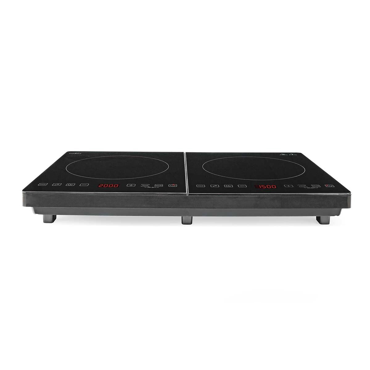 Nedis Induction Cooker | Cooking zones: 2 | 3500 W | Overheating protection | Black | Timer | Turbo action | Child lock
