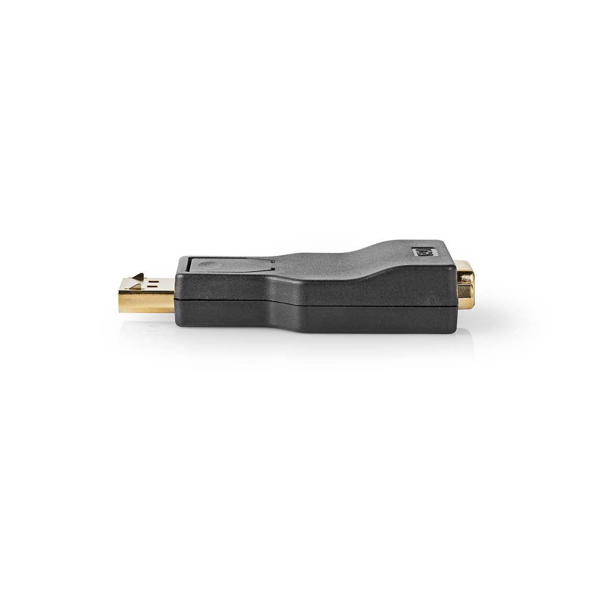 Nedis DisplayPort Adapter | DisplayPort Male | VGA Female | 1080p | Gold Plated | Straight | Round | ABS | Anthracite | Box