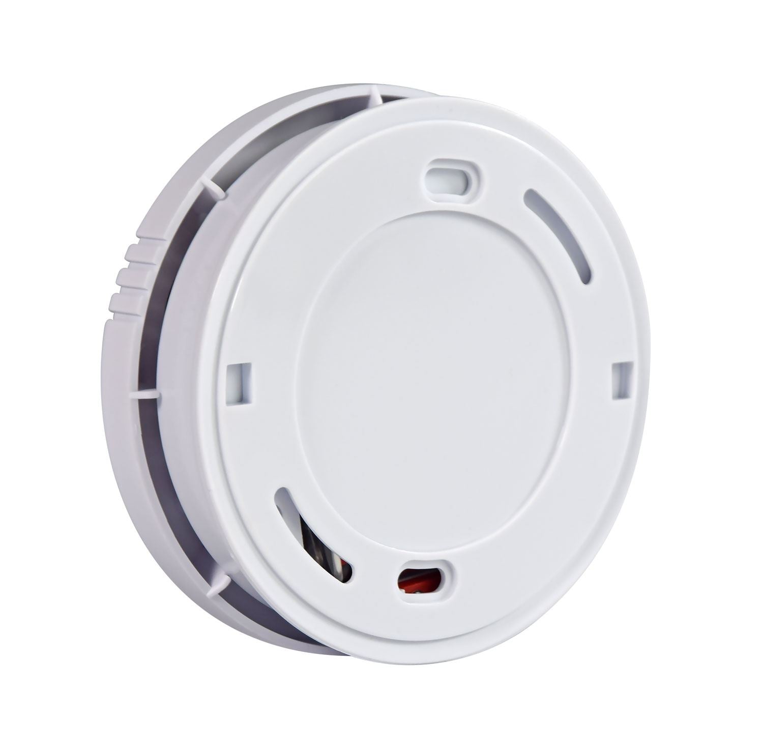 Mercury SD102P Smoke Alarm for Home Photoelectric Battery Smoke Alarm Smoke Detector with Large Hush/Test Button, Supplied with Battery And Fixing Kit Fully Certified, White