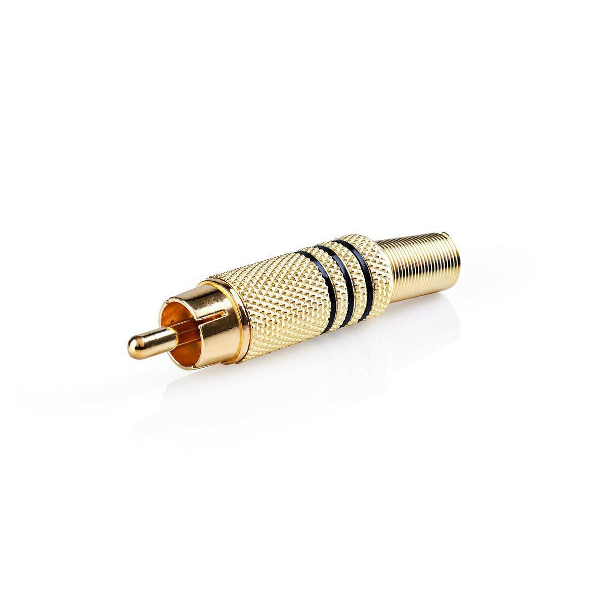 Nedis RCA Connector | RCA Male | Gold Plated | 25 pieces | Gold / Black