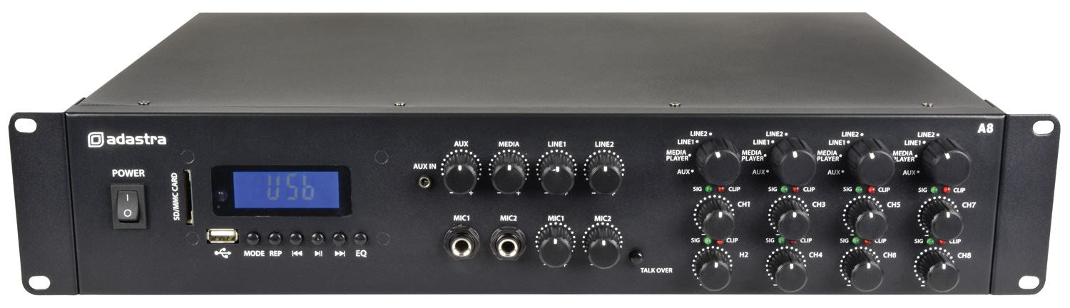 Adastra A8 Quad Stereo Amplfier 8x200W