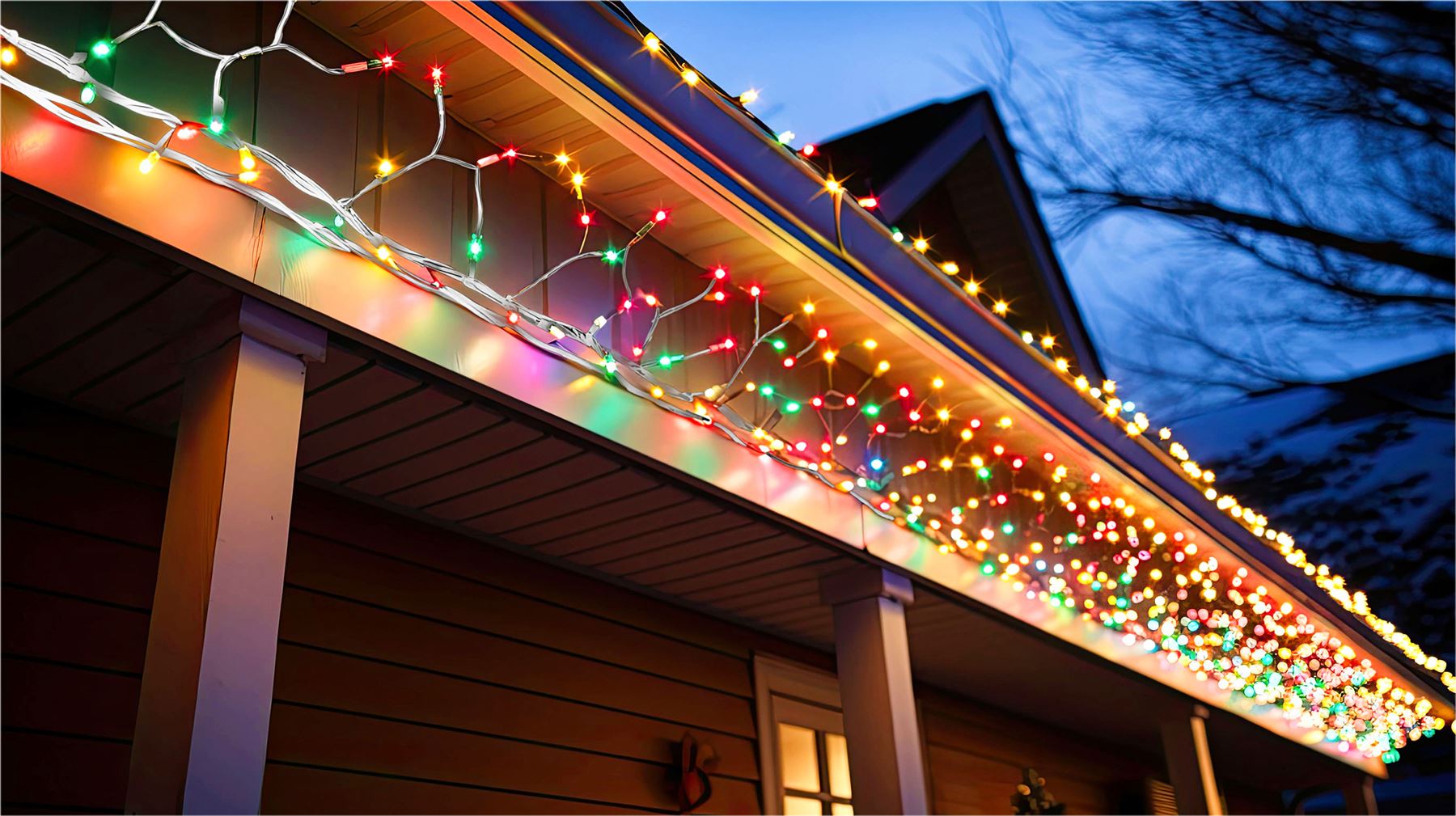 5m Easy-Connect RGB Colour Changing 250 LED Cluster String Lights With Interconnectable White Rubber Cable