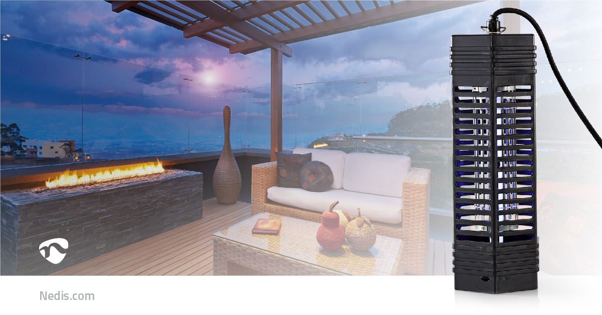 Nedis Insect Stop UV Light Trap Zapper Killer | 6 W | Effective range: 50 m² | Black