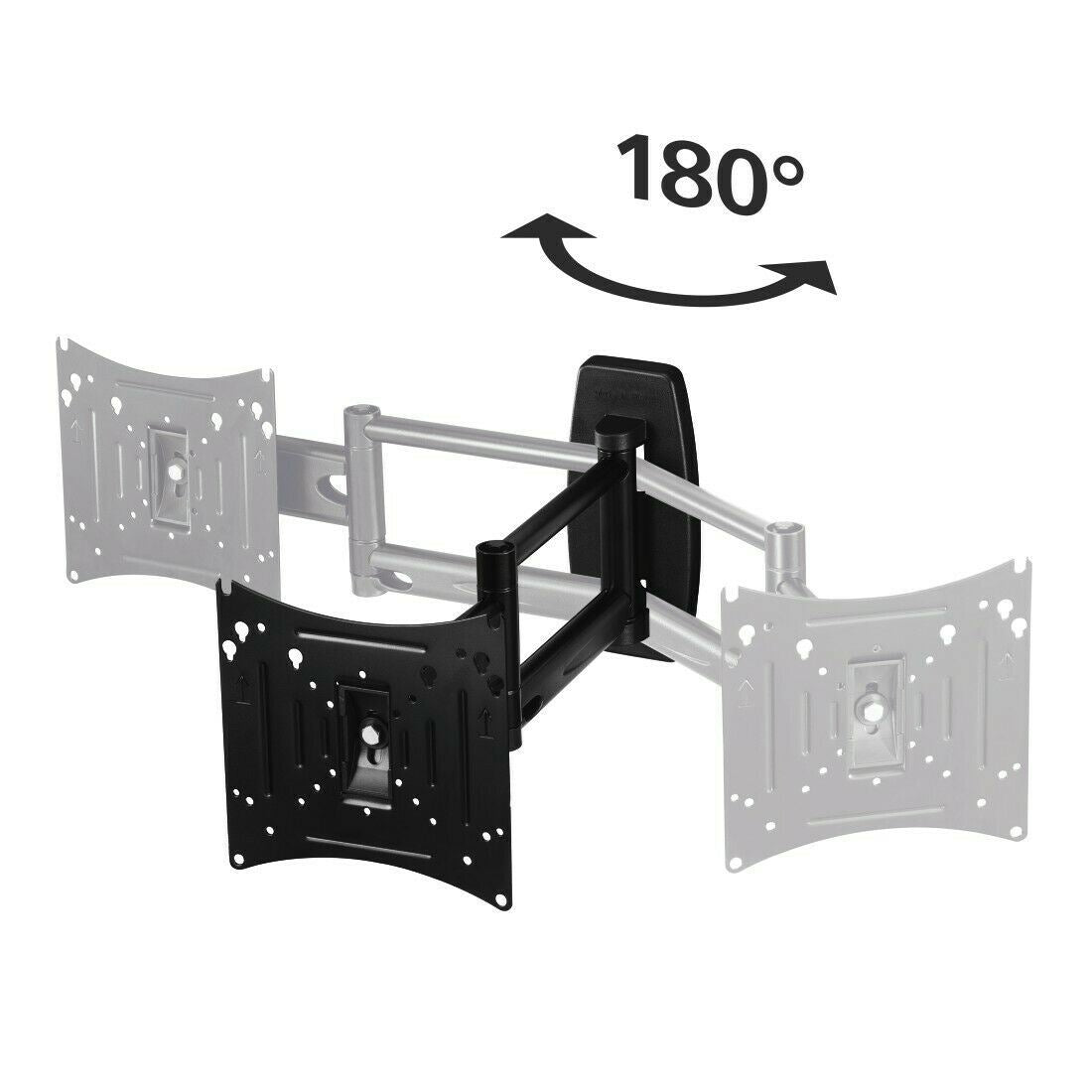 Hama Full Motion TV LCD Wall Mount | 19 - 37 " | Maximum weight: 30 kg | Tiltable | Rotatable | 2 Pivot point(s) | Steel | Black