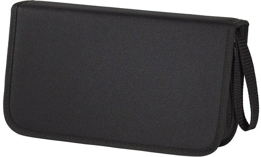 Hama 104 CD DVD Blu-ray Wallet Carry Case Disc Storage Protection Bag Nylon Holder - Black