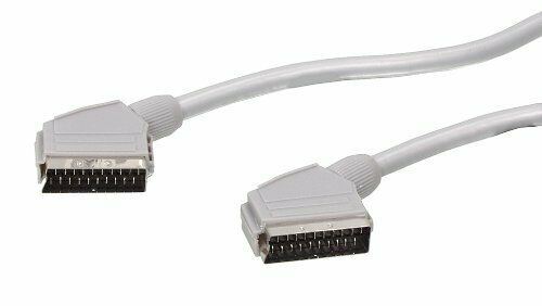 Ex-Pro 70cm / 0.70m Scart to Scart Cable 21 Pin Male to 21 Pin Male - Silver