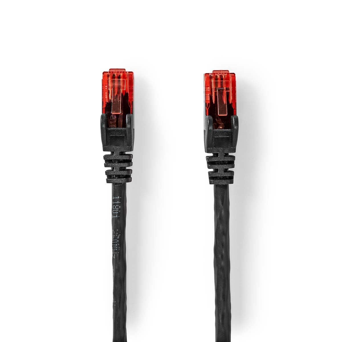 Nedis CAT6 Network Cable | RJ45 Male | RJ45 Male | U/UTP | 20.0 m | Outdoor | Round | PE | Black | Label