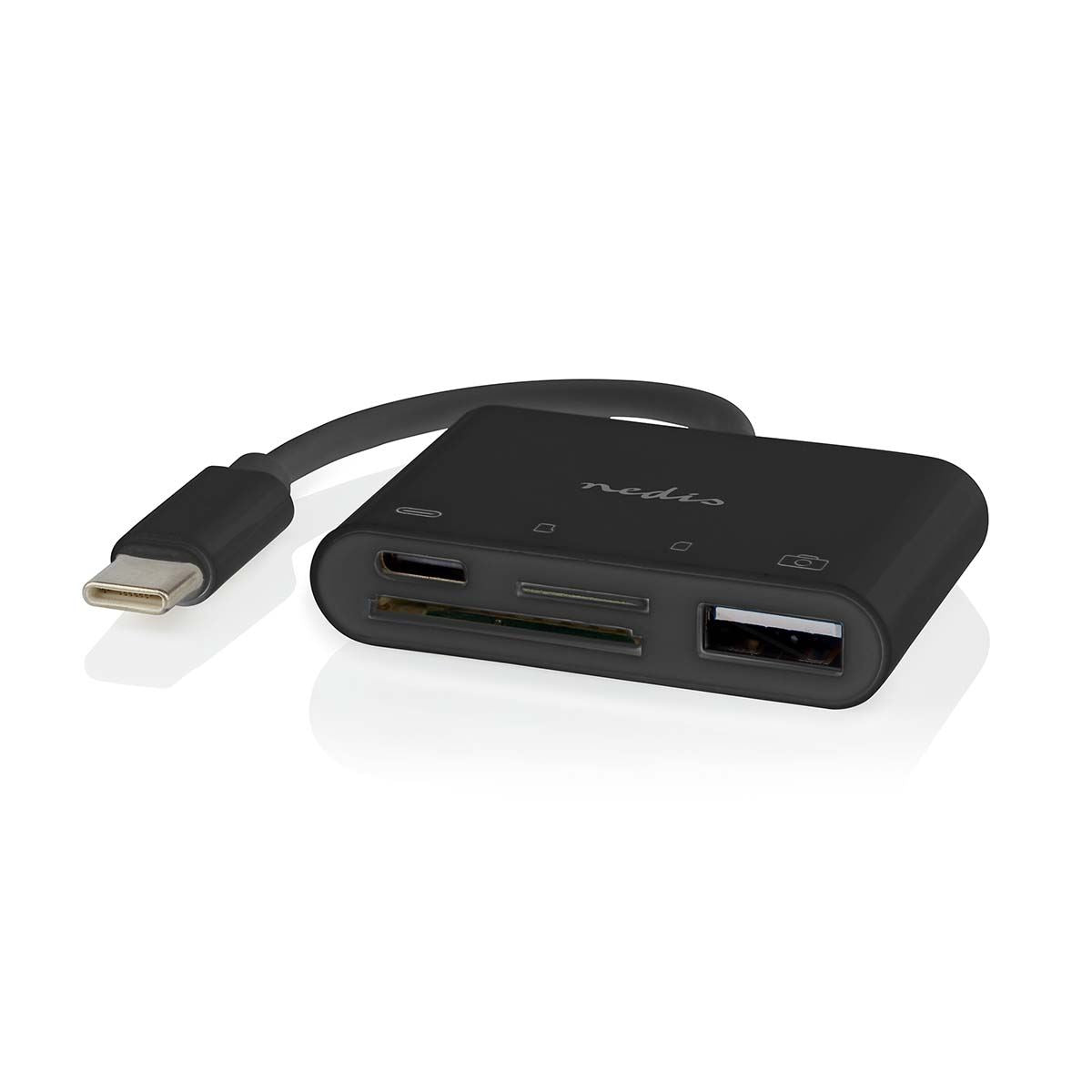 Nedis USB Hub | 1x USB-C™ | 1x USB A / 1x USB-C™ | 4 port(s) | USB 2.0 | USB Powered | SD & MicroSD