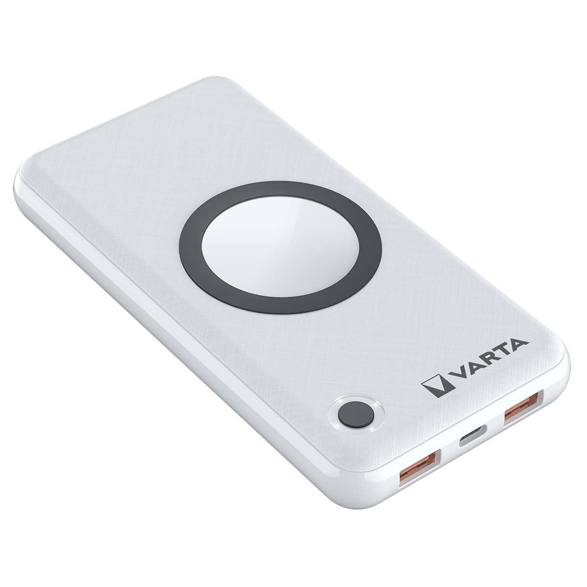 Varta Mag Pro Wireless Power Bank White Edition | 15000 mAh | Output connection: Wireless Mag Pro / 1x USB-A / 2 x USB-C™