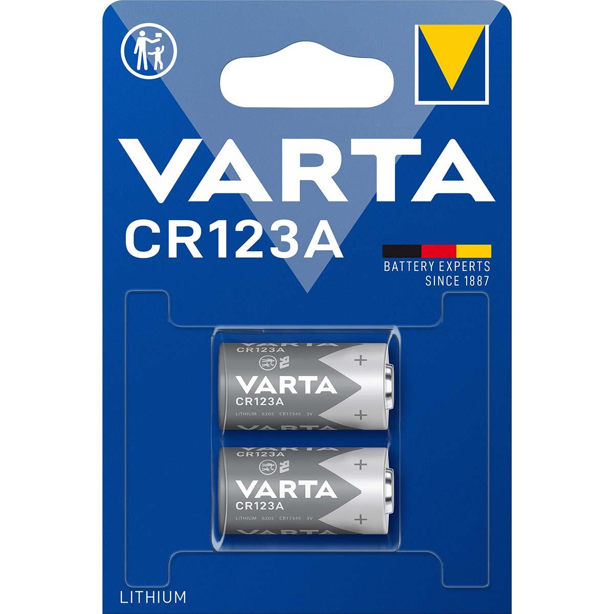 Varta Lithium Battery CR123A 3 V 2-Blister