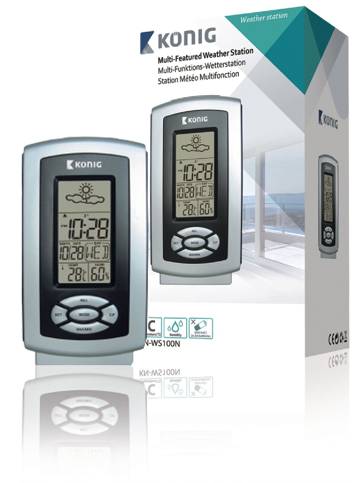 Wireless Thermo Hygrometer Weather Station & Sensor Temperature Humidity