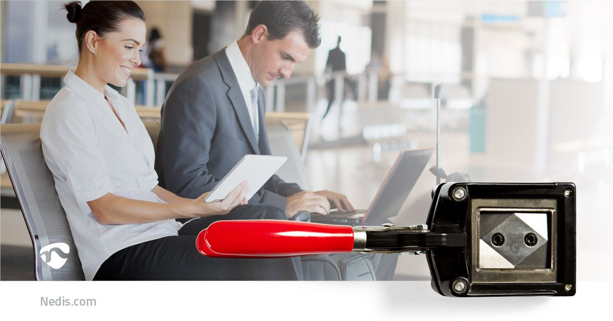 Nedis Passport Photo Cutters | 35 x 45 mm | Metal | Black / Red