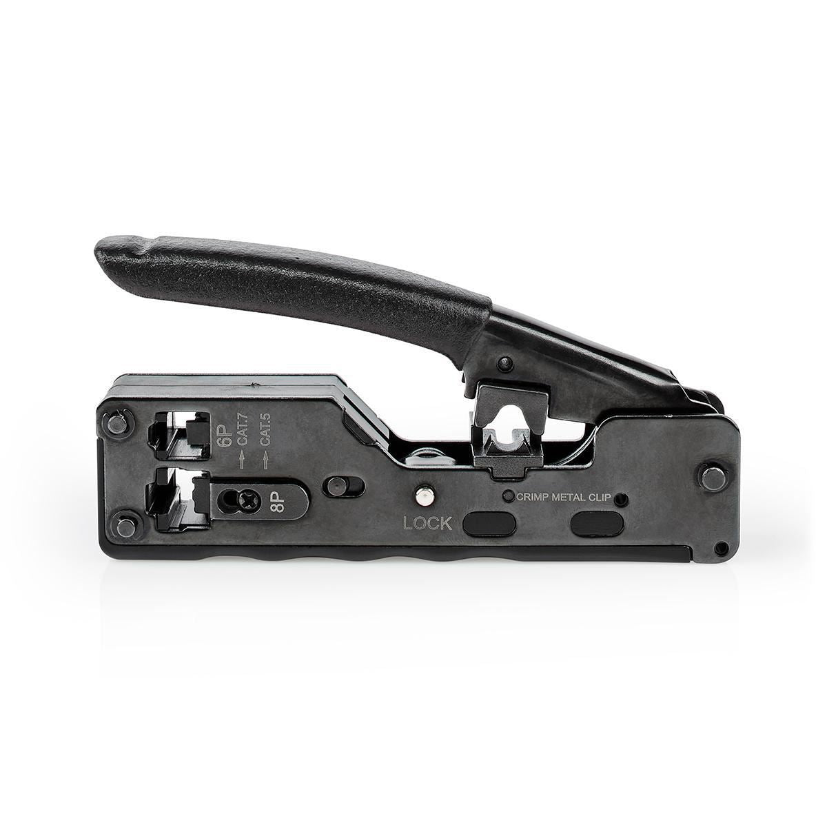 Nedis Crimp pliers | CAT5 / CAT5e / CAT6 / CAT6a / CAT7 / RJ12 / RJ45 | Cutting / Plier | ABS / Steel | Black