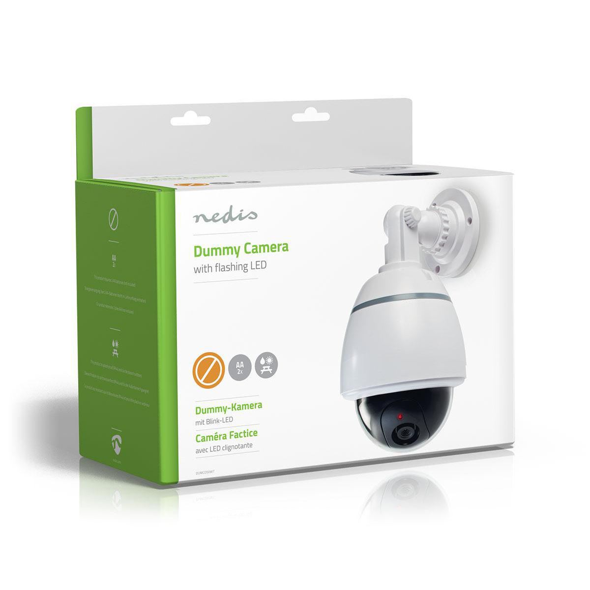 Nedis Dummy Security CCTV Fake Camera | Dome | IP44 | White
