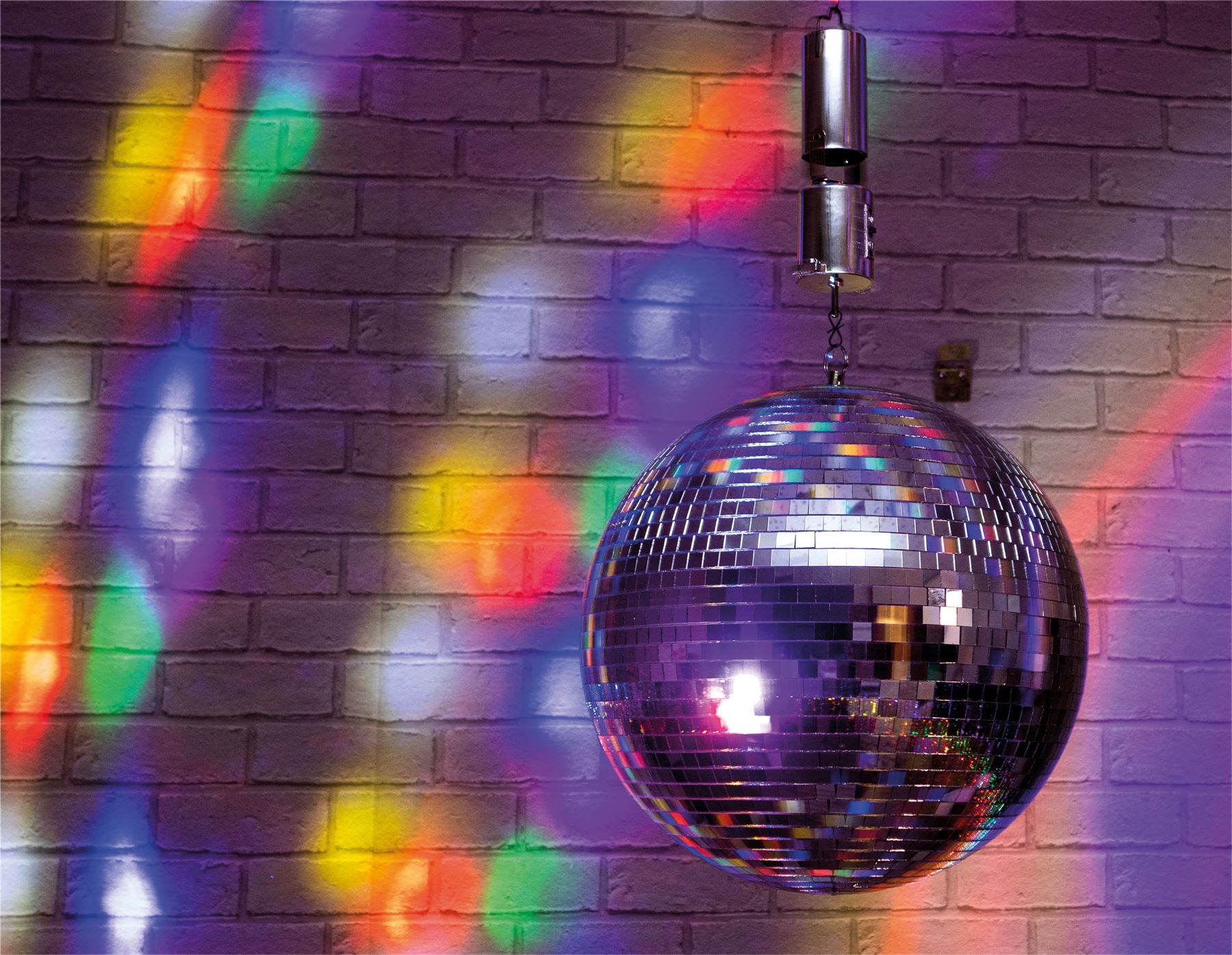 Mirror Ball Motor 5 RPM Battery Powered - Chrome Effect