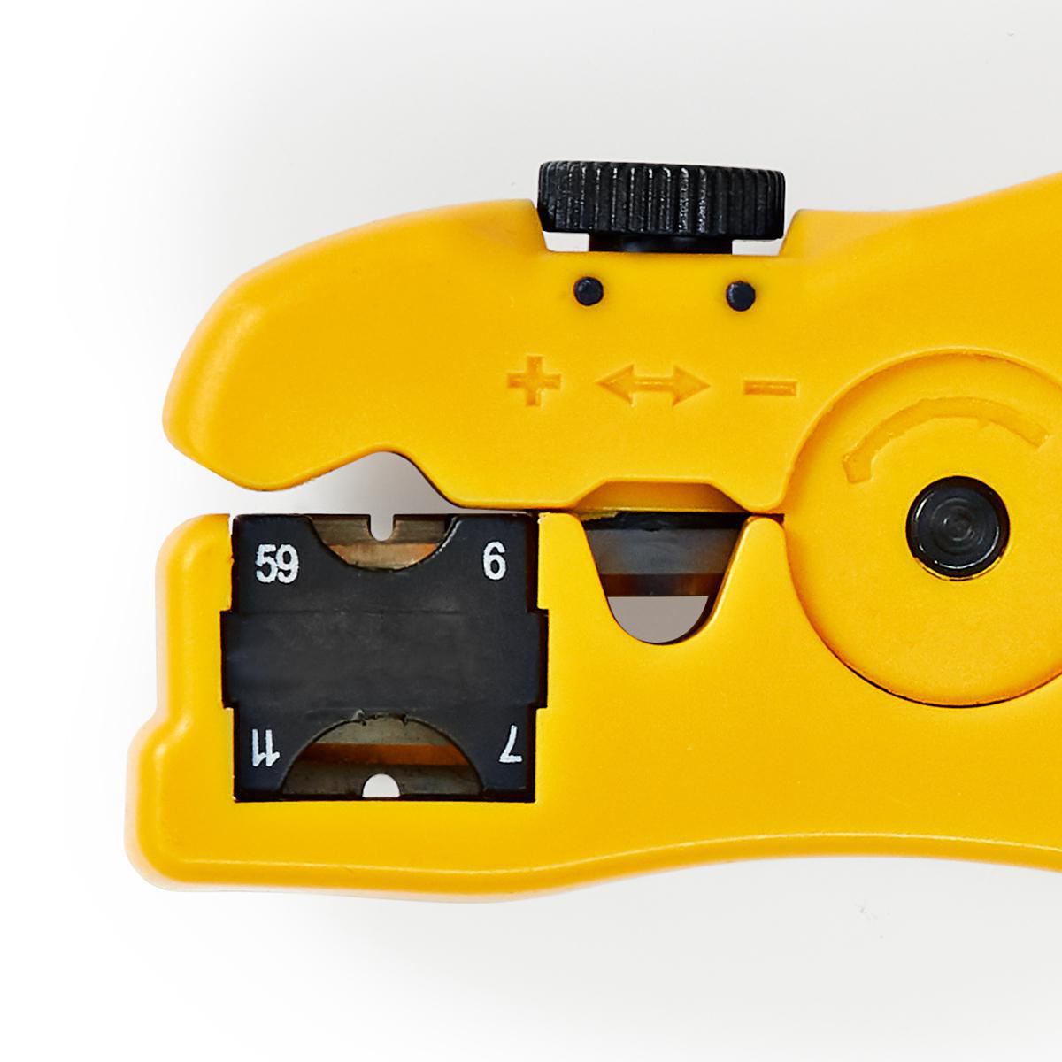 Nedis Cable Stripping Plier | Stripping Tool | ABS / Steel | Black / Yellow