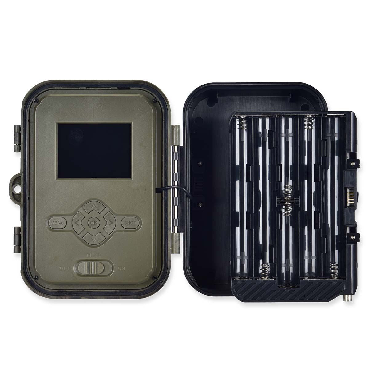 Nedis Wildlife Camera 4K Trail Camera 50MP 120 Degree with Time Lapse 25m Black LED Night Vision Motion Activated Hunting Camera IP65 Waterproof 0.2s Trigger Time for Wildlife Monitoring