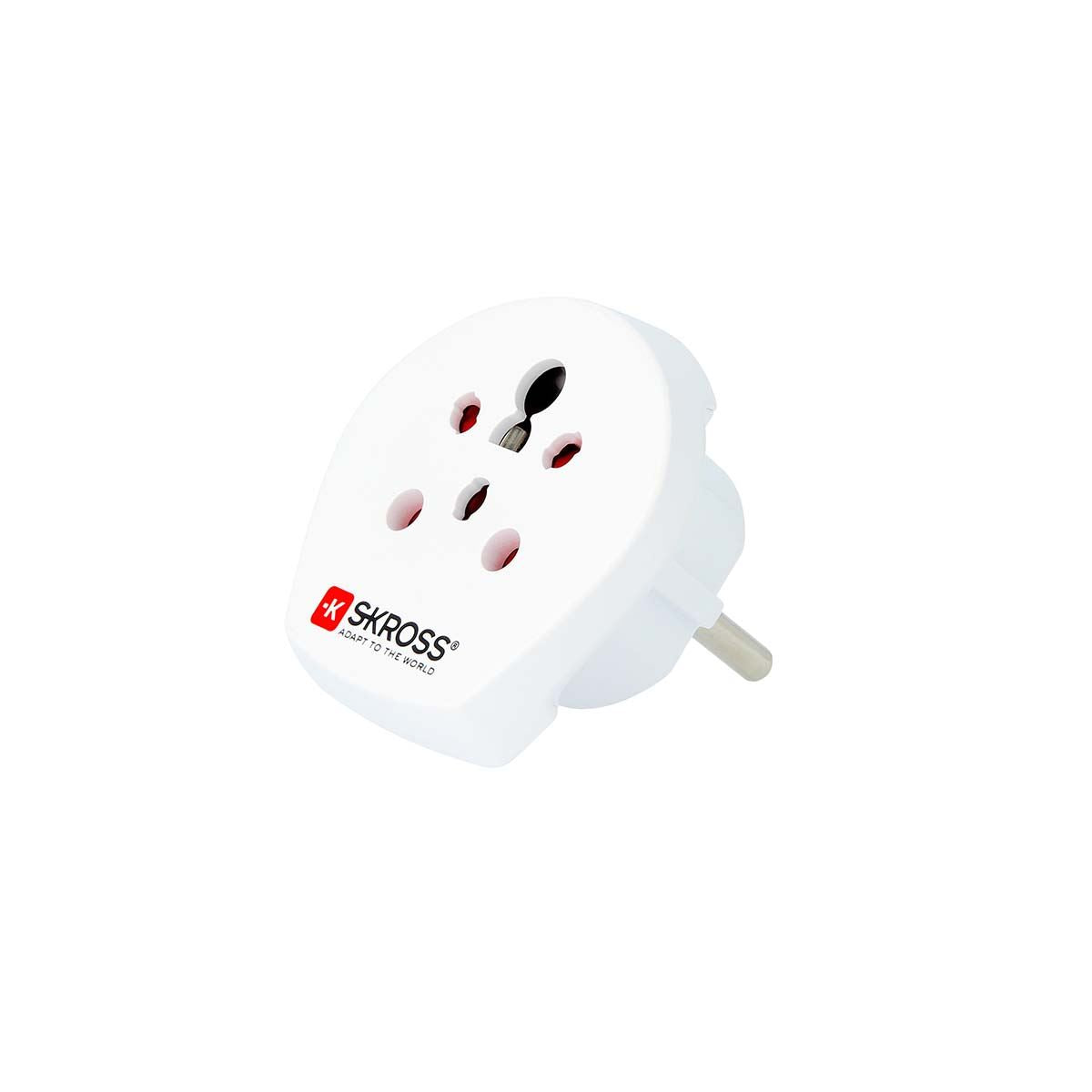 Skross Travel Adapter | India / Israel / Denmark to Europe