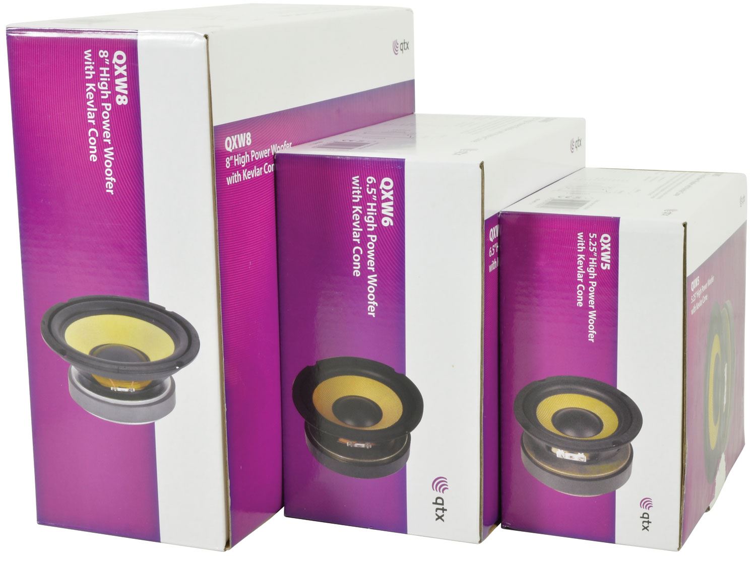 QTX 5.25" High Power Woofers with Aramid Fibre Cone