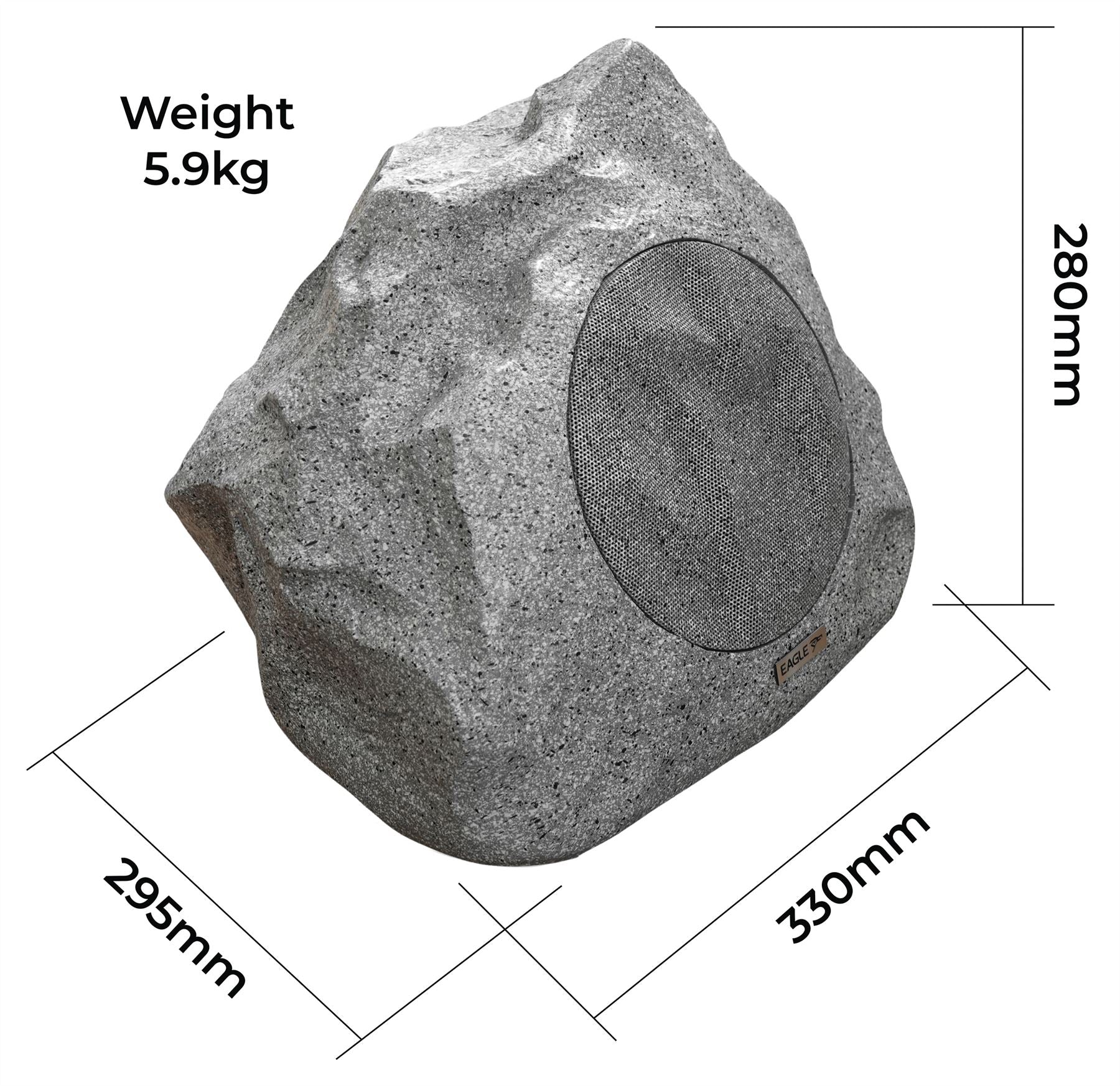 6" 8 Ohm Outdoor Garden Rock Speaker