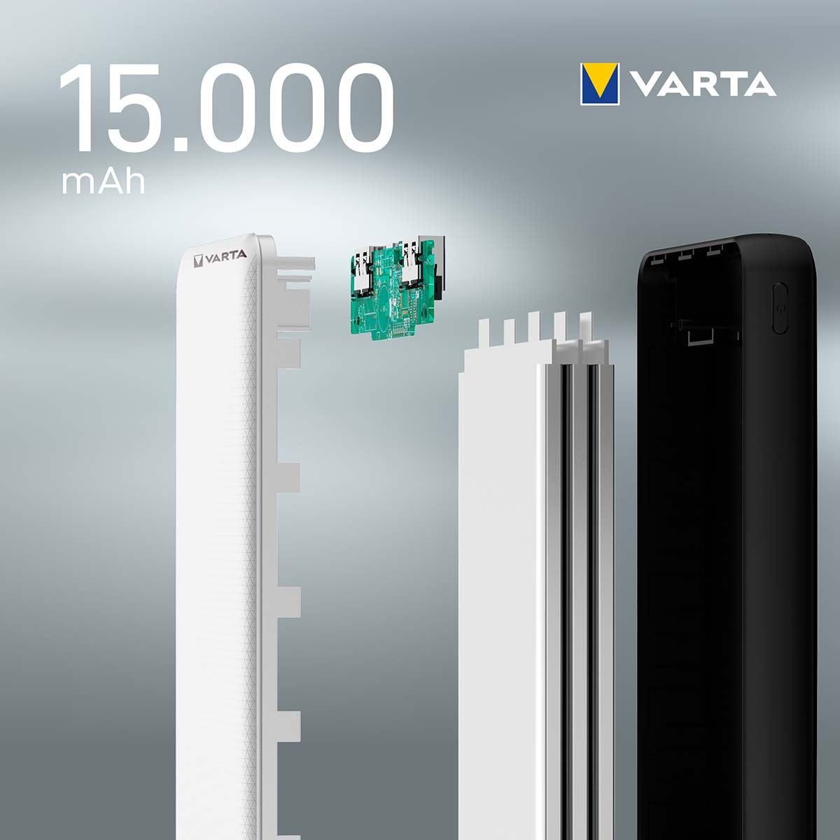 Varta Powerbank Energy | 15000 mAh | Output connection: 2x USB-A / 1x USB-C™