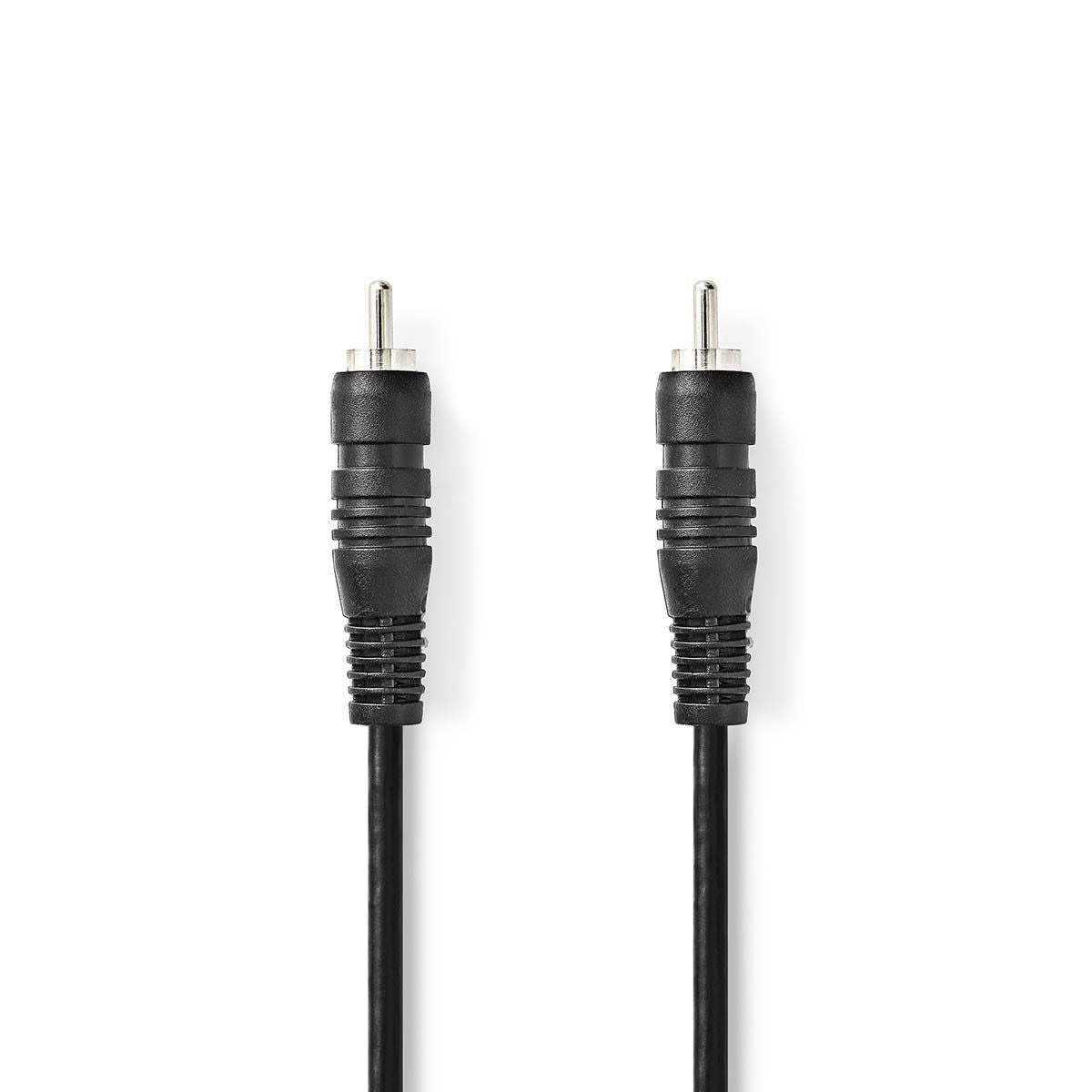 Nedis Digital Audio Cable | RCA Male | RCA Male | Nickel Plated | 2.00 m | Round | PVC | Black | Box