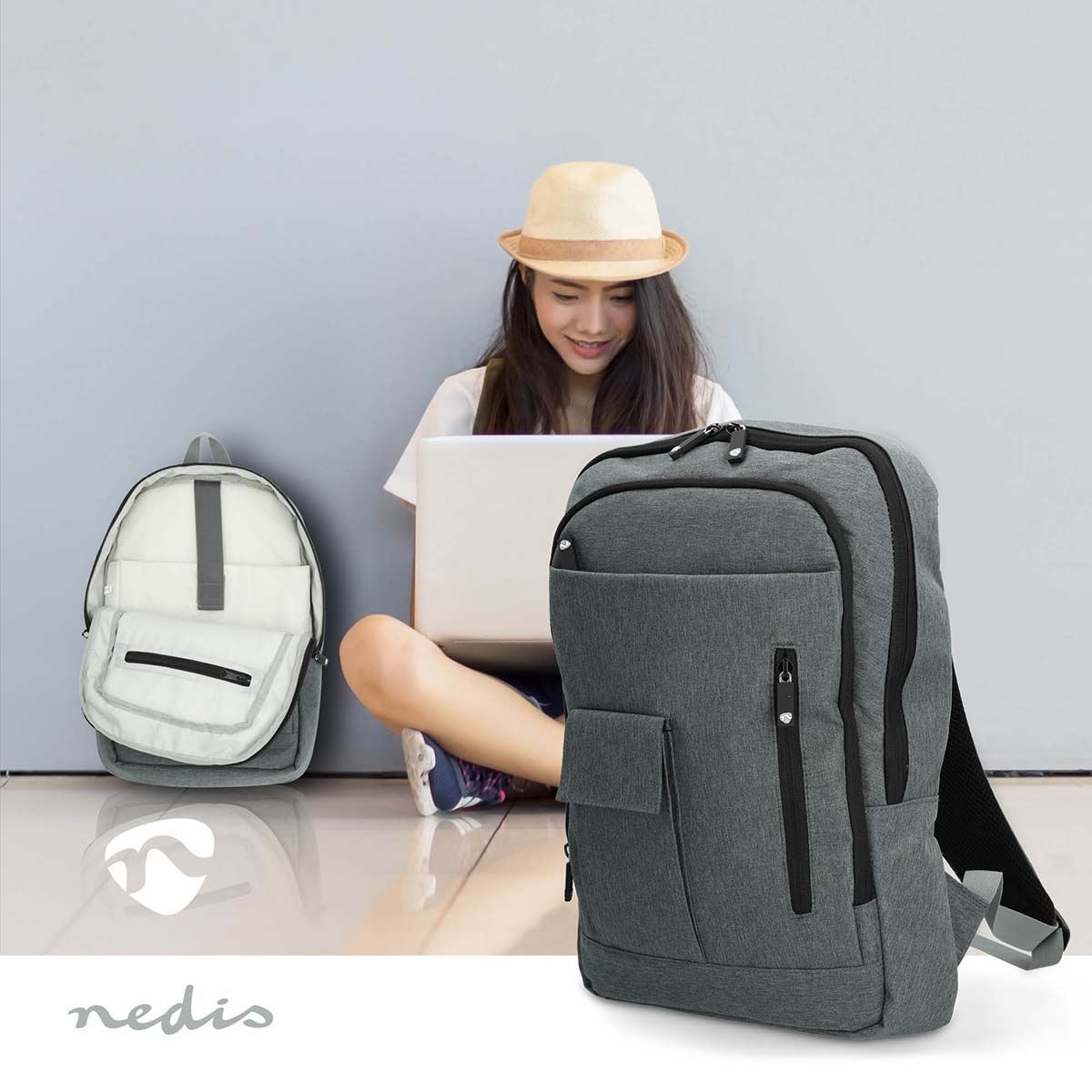 Nedis Notebook Backpack | 10 - 16 " | 10 Compartments | 430 mm | 50 mm | 290 mm