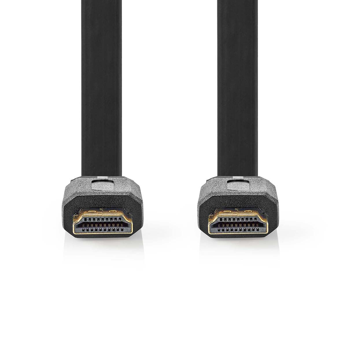 Nedis High Speed HDMI™ Cable with Ethernet | HDMI™ Connector | HDMI™ Connector | 4K@30Hz | 10.2 Gbps | 3.00 m | Flat | PVC | Black | Envelope