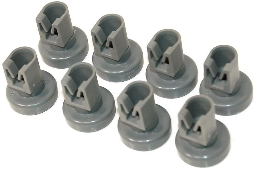 Dishwasher Upper Basket Wheel Fits AEG/ Electrolux/ Moffat/ Tricity Bendix/ Zanussi, Pack of 8