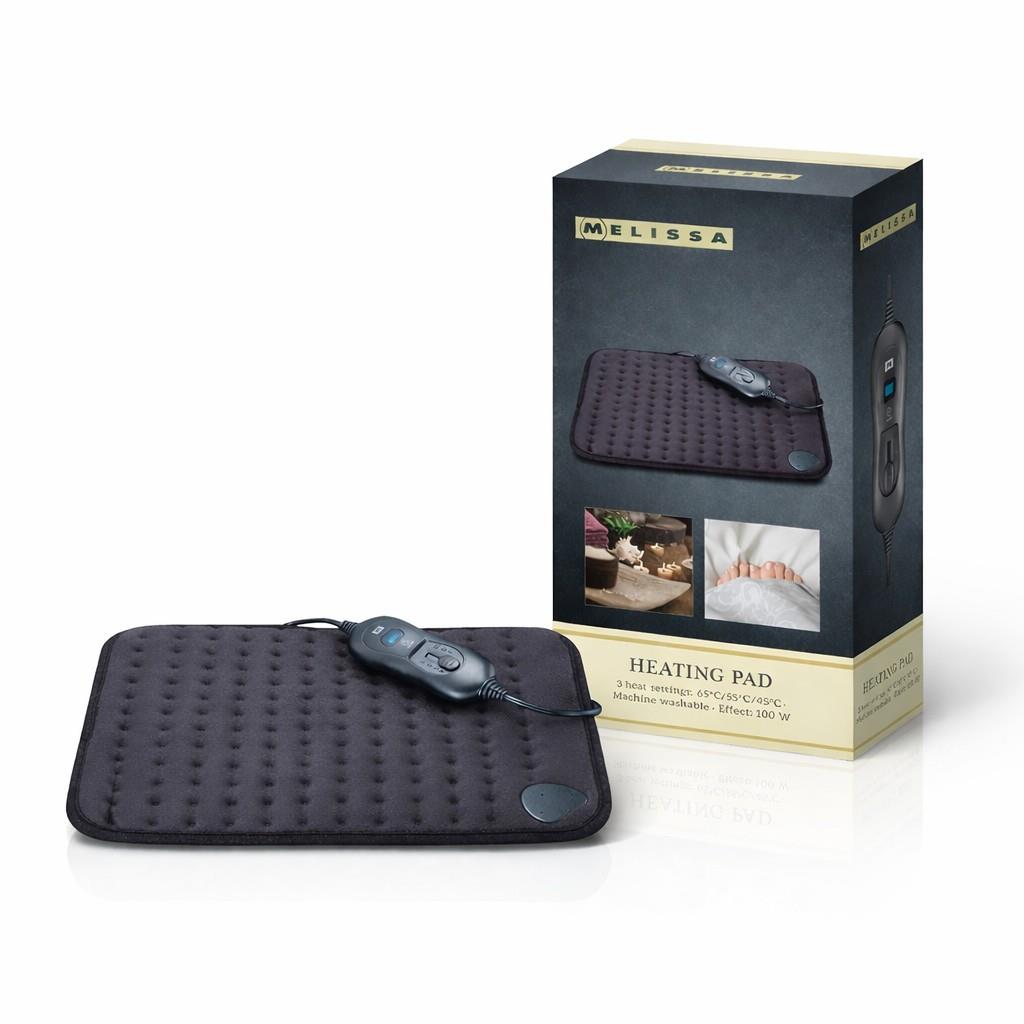 MELISSA Electric Heat Pad for Pain Relief, 40 x 30cm with 3 Adjustable Temperatures and Auto-Off, Machine Washable, for Back, Stomach, Arm, Leg, Neck, Shoulders, Muscle & Period Pain