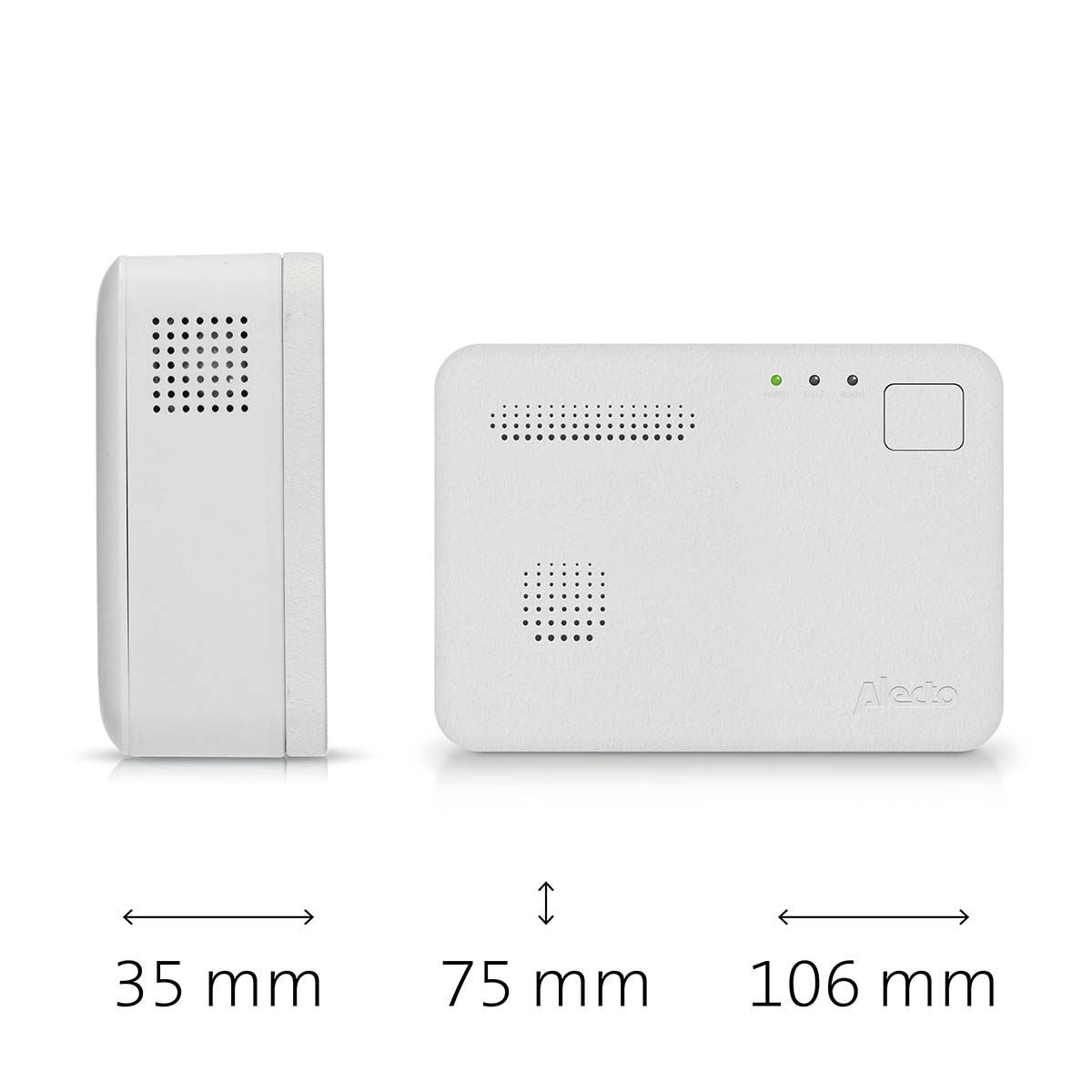 Alecto COA1910 Carbon monoxide Alarm with 10 year Sensor Runtime | LED Indication | EN50291-1:20180 | White