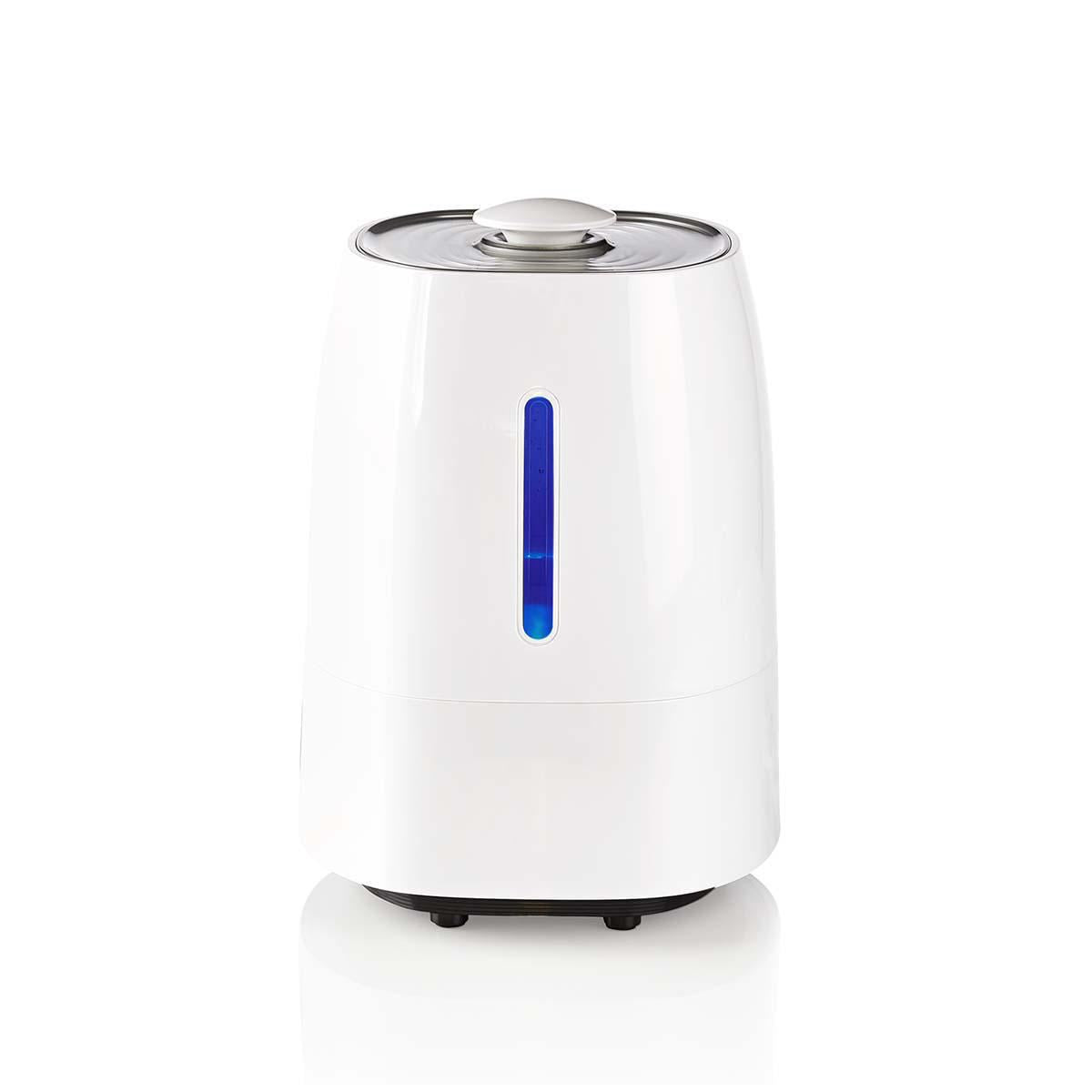 Nedis Air Humidifier | 110 W | With Cool and Warm Mist | 5.5 l | Hygrometer | Timer | Suitable for space up to: 50 m² | Grey / White