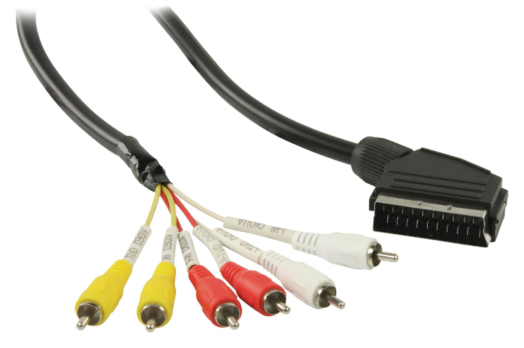 SCART Cable SCART Male - 6x RCA Male 2.00 m Black