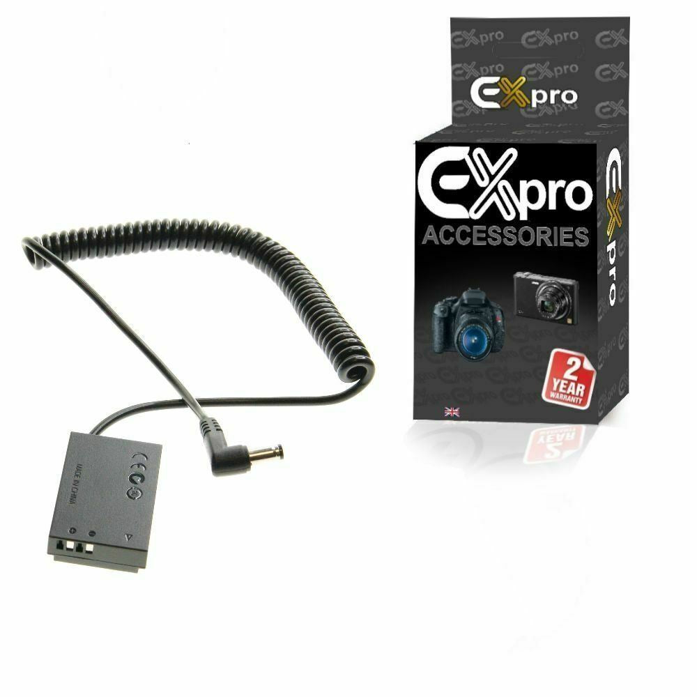 Ex-Pro Canon DR-E15 LP-E12 Coupler Cable for Ex-Pro Rechargeable Battery Power System for Canon