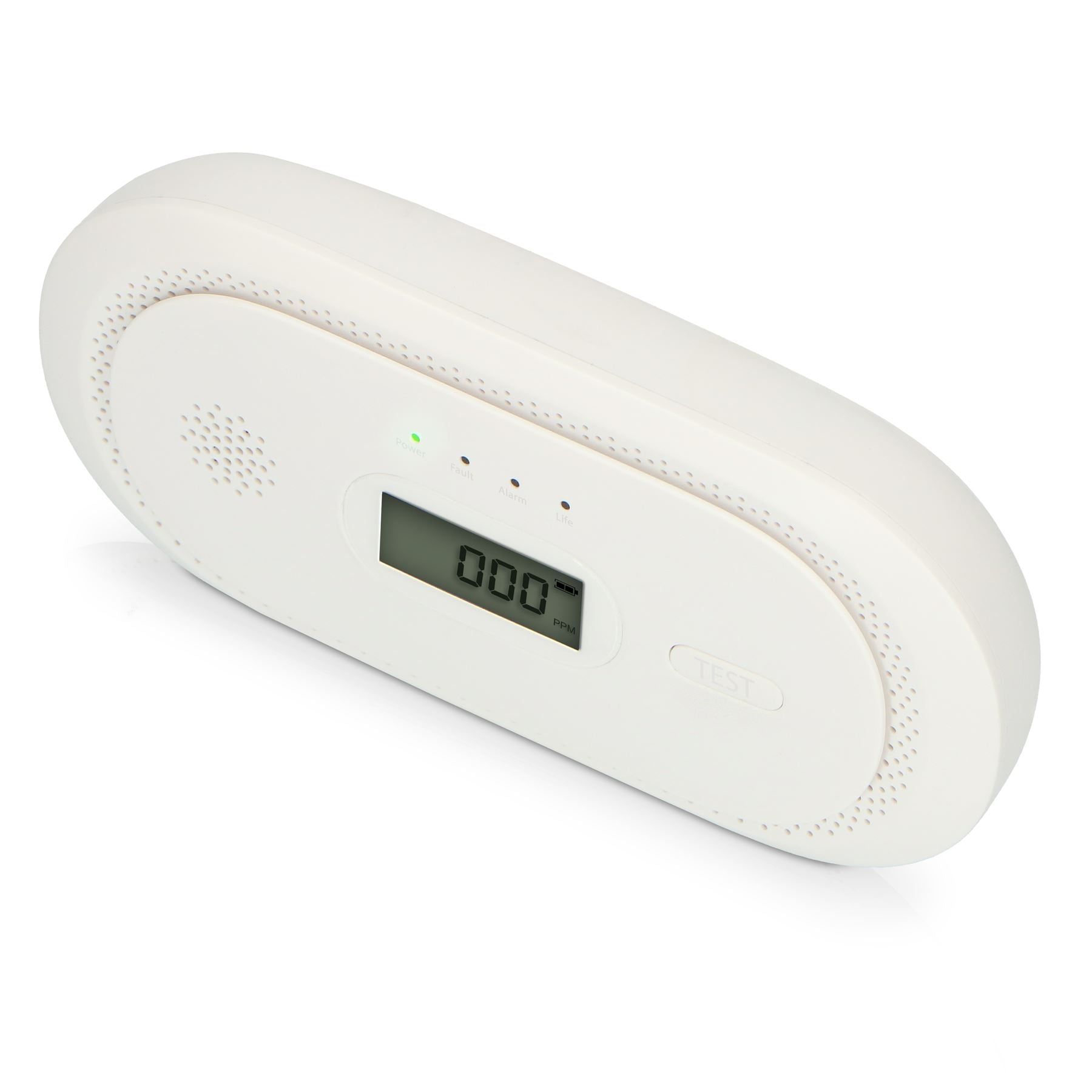 Alecto COA2650 Carbon monoxide Alarm with 10 year Sensor Runtime & LCD Display | EN50291-1:20180 | White