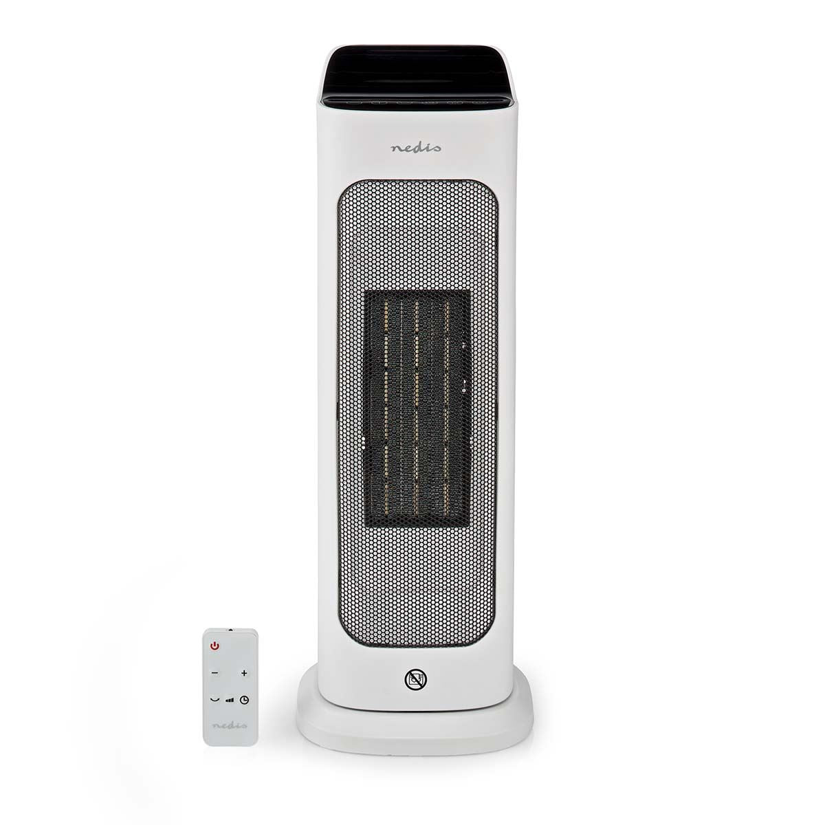 Nedis SmartLife Ceramic PTC Fan Heater | Wi-Fi | 2000 W | 2 Heat Settings | Oscillation | Display | 10 - 49 °C | Android™ / IOS | White