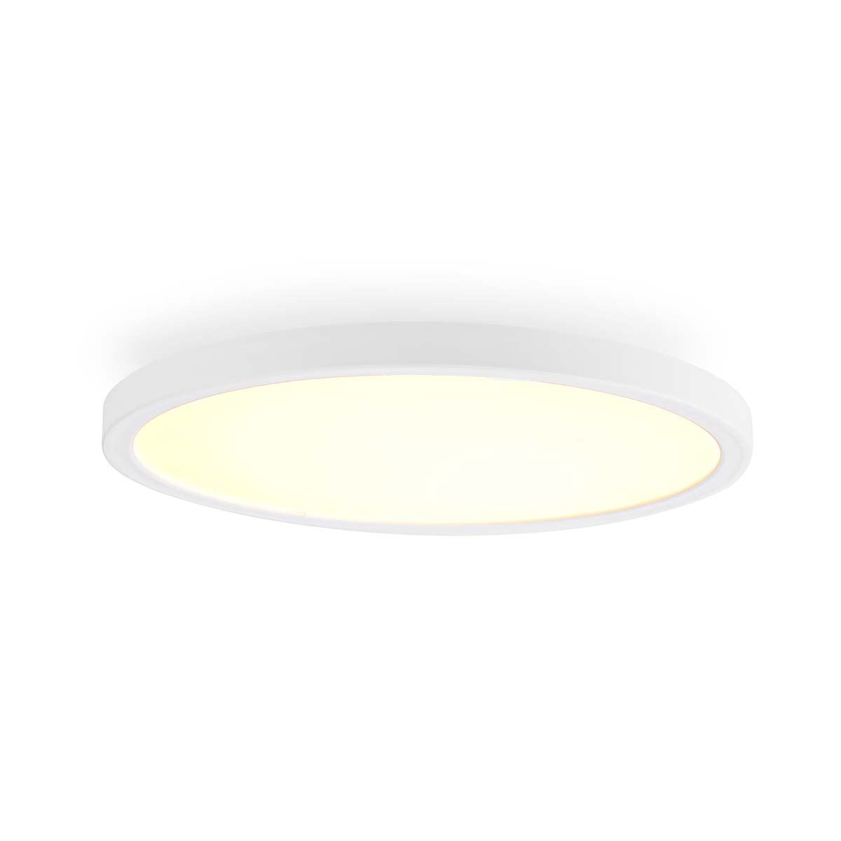 Nedis SmartLife Wi-Fi Ceiling Lamp, Ultra-Thin 29 cm LED, RGB + 2700-6500K, App & Voice Control, Schedule & Scene Settings, Ideal for Bedrooms, Hallways, Corridors, Compatible with Alexa & Google Home